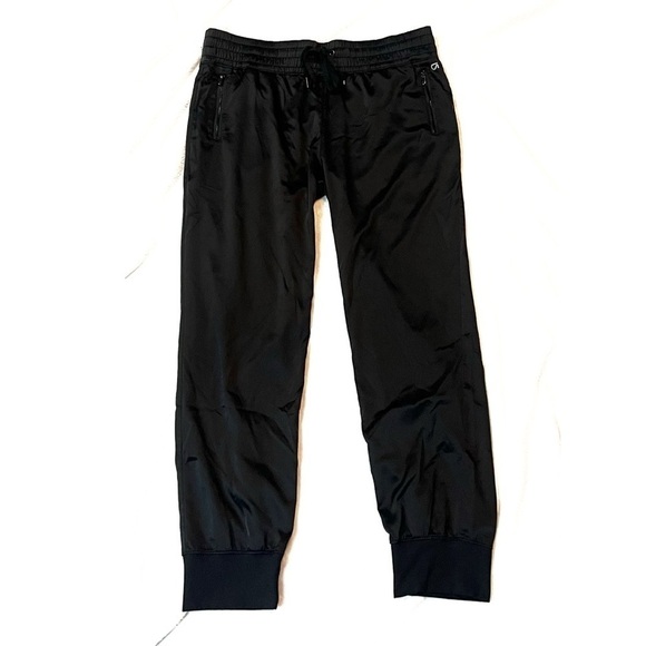 Gap Fit Men’s Lightweight Polyester Solid Black Joggers Pants Large Pockets - Picture 1 of 8
